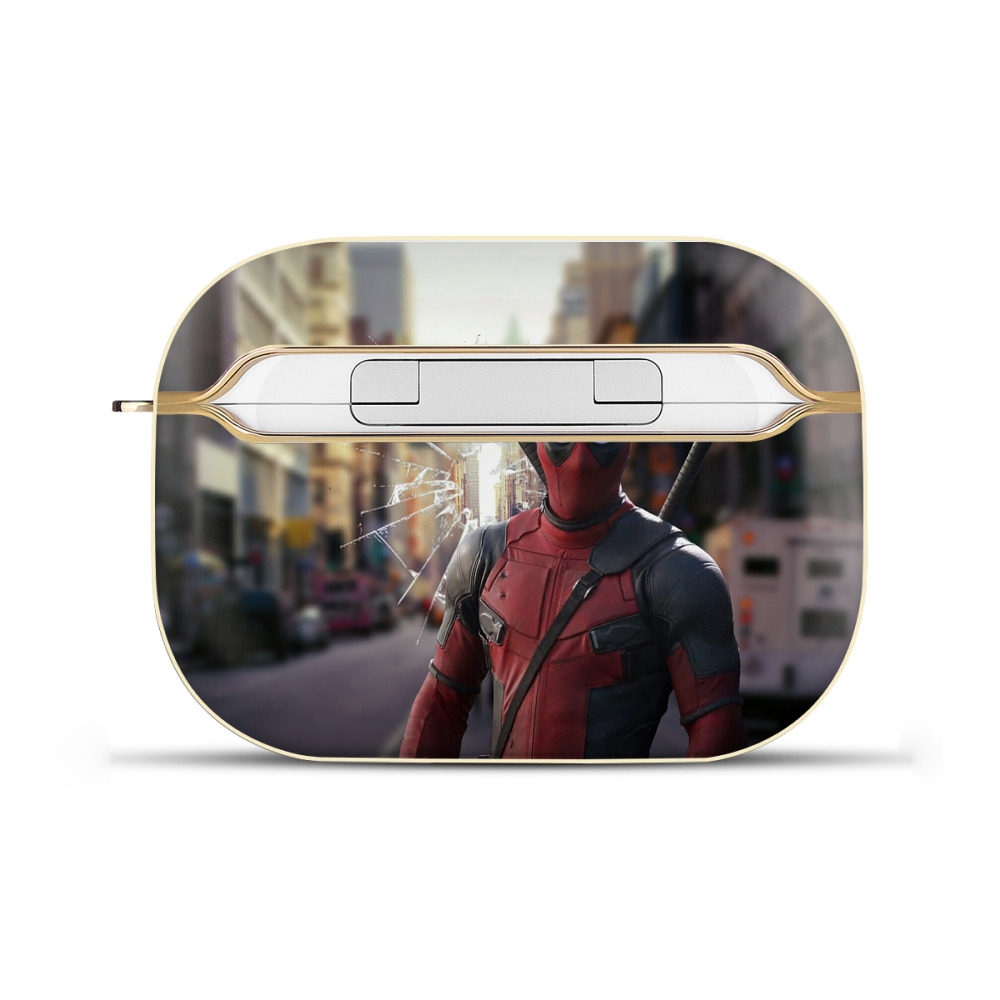 （画像用） Deadpool デッドプール 【AirPods Pro用】ハードシェル保護ケース｜耐衝撃・防指紋・カラビナ付き商品仕様