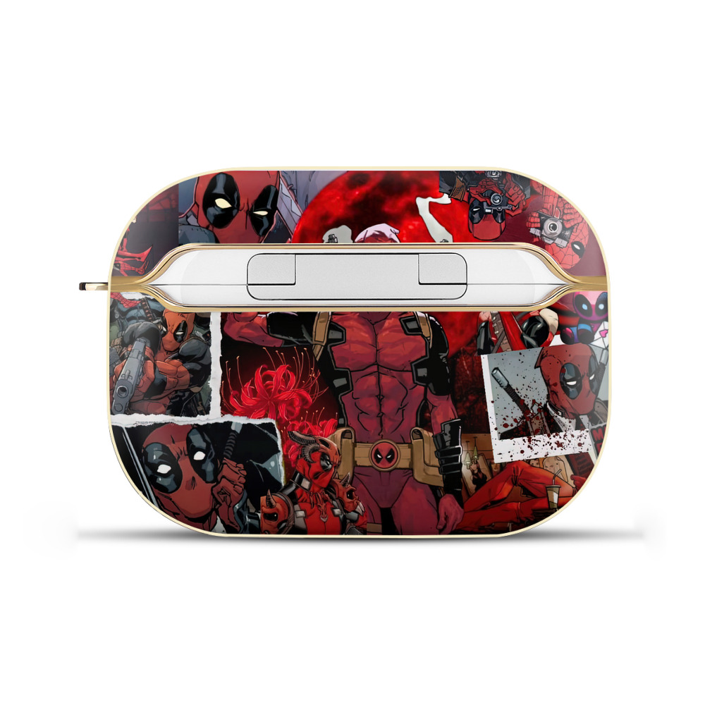 （画像用） Deadpool デッドプール 【AirPods Pro用】ハードシェル保護ケース｜耐衝撃・防指紋・カラビナ付き商品仕様