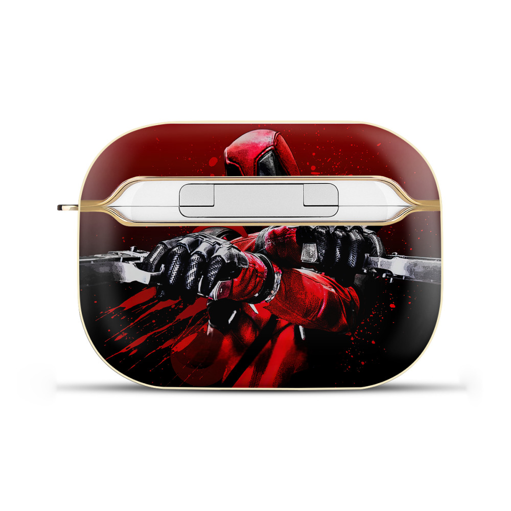 （画像用） Deadpool デッドプール 【AirPods Pro用】ハードシェル保護ケース｜耐衝撃・防指紋・カラビナ付き商品仕様