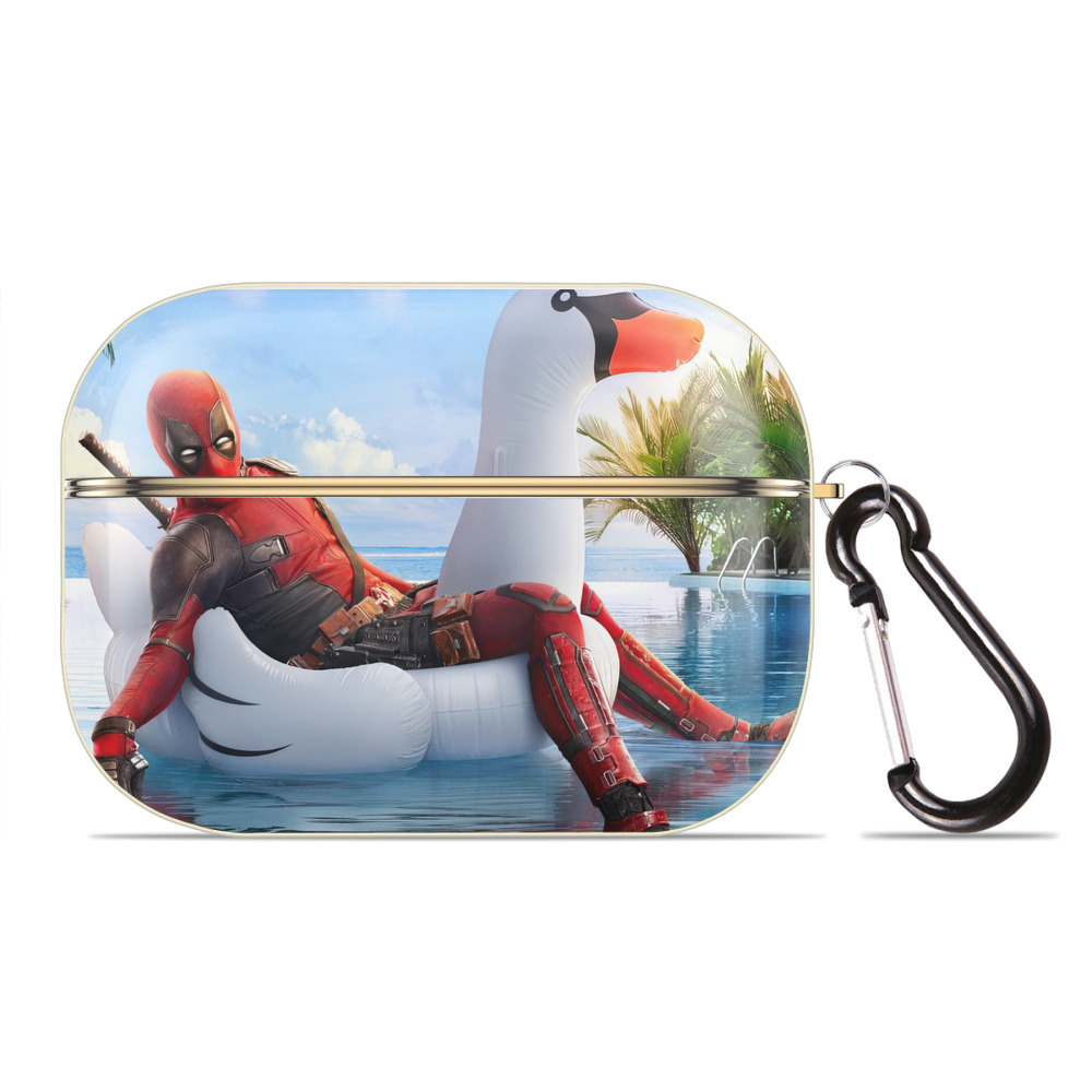 （画像用） Deadpool デッドプール 【AirPods Pro用】ハードシェル保護ケース｜耐衝撃・防指紋・カラビナ付き商品仕様