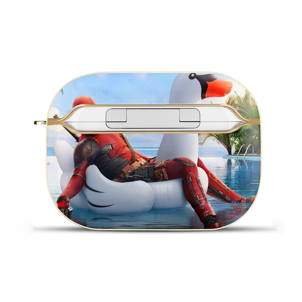 （画像用） Deadpool デッドプール 【AirPods Pro用】ハードシェル保護ケース｜耐衝撃・防指紋・カラビナ付き商品仕様