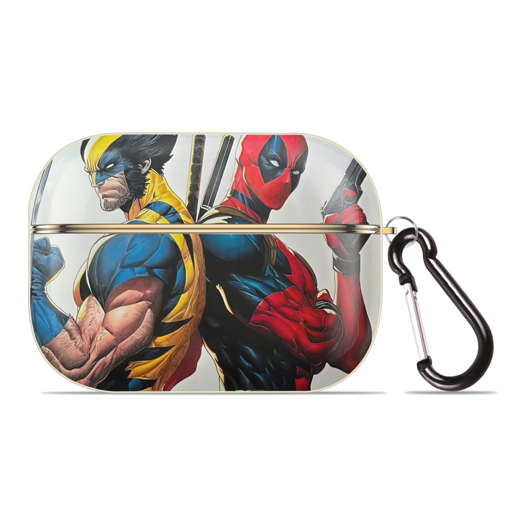 （画像用） Deadpool デッドプール 【AirPods Pro用】ハードシェル保護ケース｜耐衝撃・防指紋・カラビナ付き商品仕様