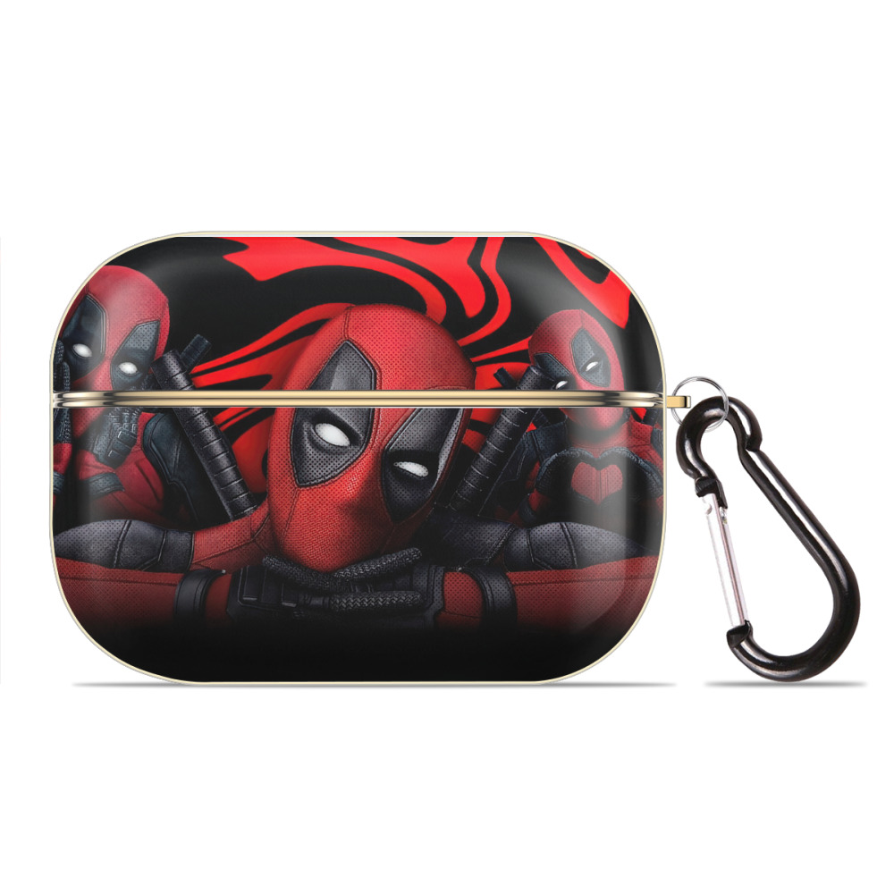 （画像用） Deadpool デッドプール 【AirPods Pro用】ハードシェル保護ケース｜耐衝撃・防指紋・カラビナ付き商品仕様