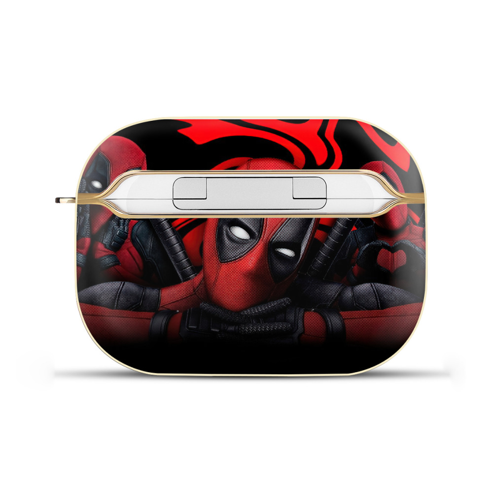 （画像用） Deadpool デッドプール 【AirPods Pro用】ハードシェル保護ケース｜耐衝撃・防指紋・カラビナ付き商品仕様
