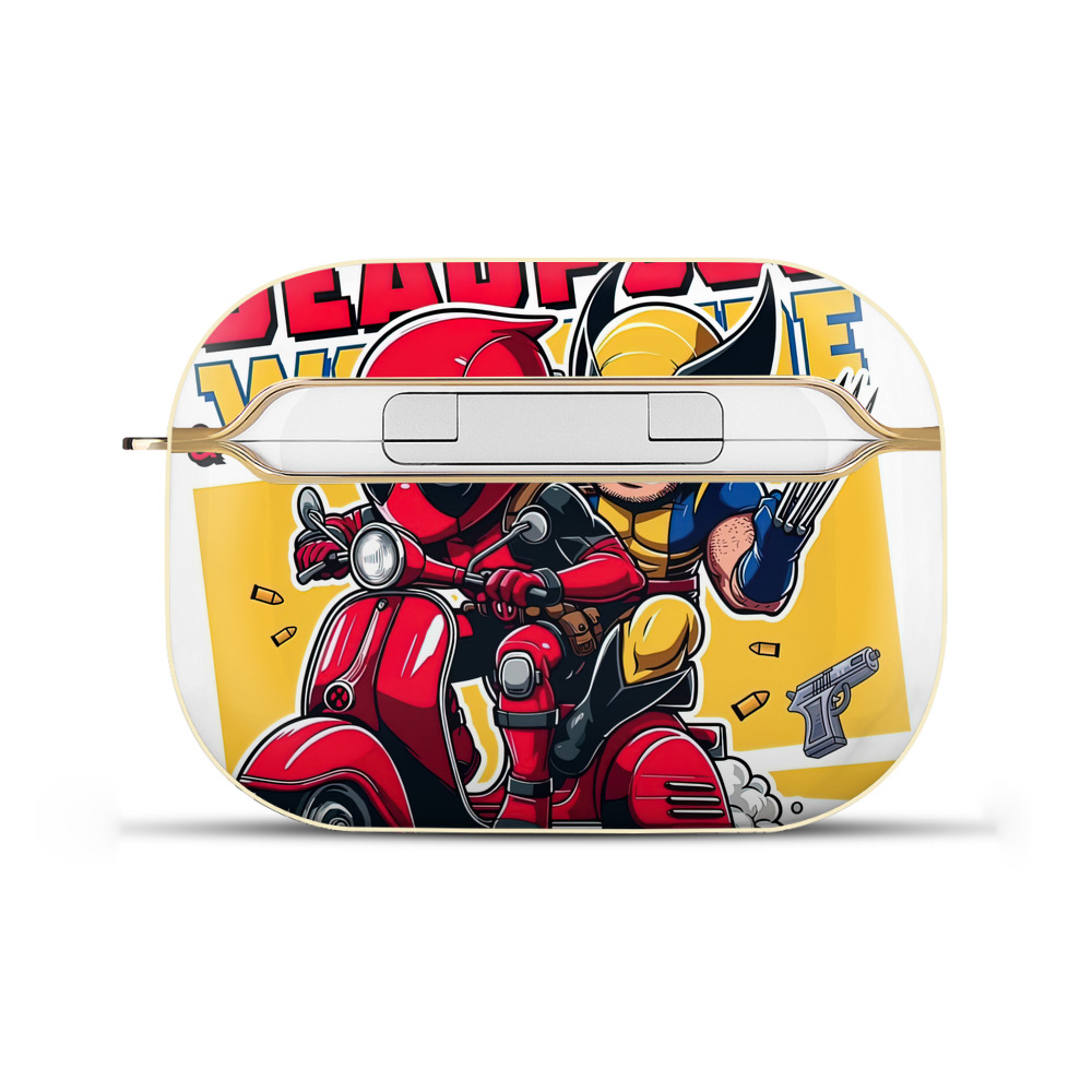 （画像用） Deadpool デッドプール 【AirPods Pro用】ハードシェル保護ケース｜耐衝撃・防指紋・カラビナ付き商品仕様