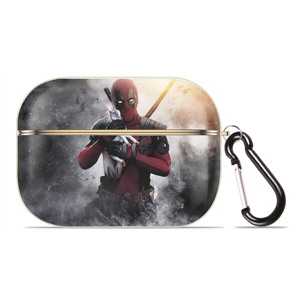 （画像用） Deadpool デッドプール 【AirPods Pro用】ハードシェル保護ケース｜耐衝撃・防指紋・カラビナ付き商品仕様