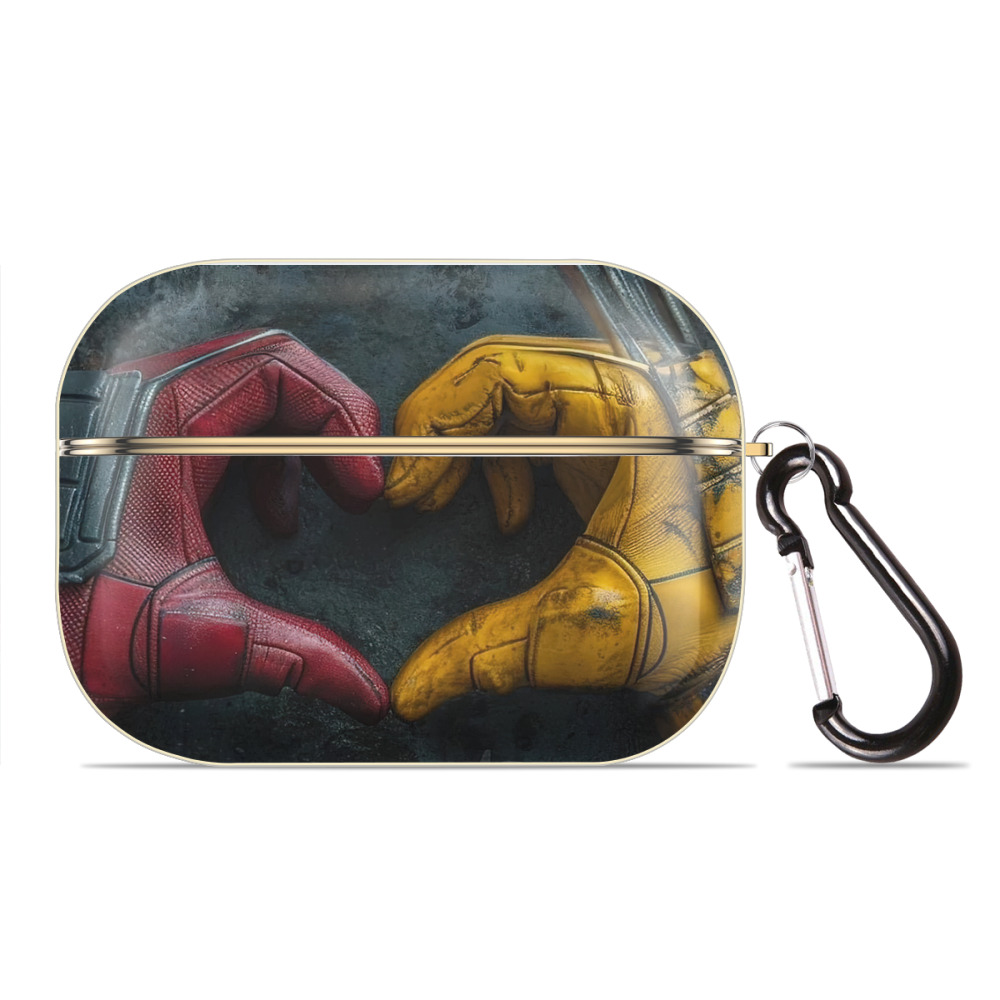 （画像用） Deadpool デッドプール 【AirPods Pro用】ハードシェル保護ケース｜耐衝撃・防指紋・カラビナ付き商品仕様