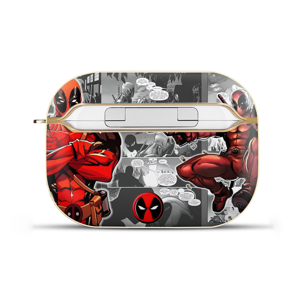 （画像用） Deadpool デッドプール 【AirPods Pro用】ハードシェル保護ケース｜耐衝撃・防指紋・カラビナ付き商品仕様