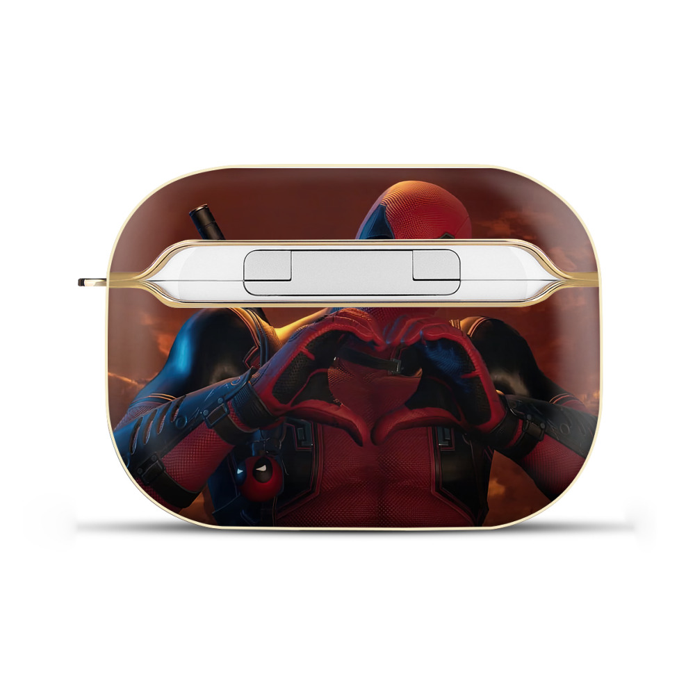 （画像用） Deadpool デッドプール 【AirPods Pro用】ハードシェル保護ケース｜耐衝撃・防指紋・カラビナ付き商品仕様