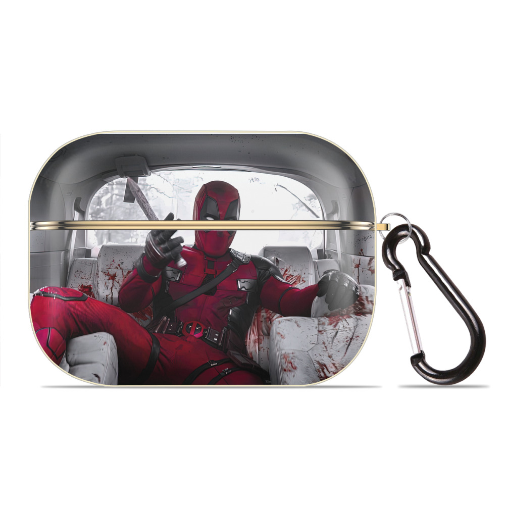 （画像用） Deadpool デッドプール 【AirPods Pro用】ハードシェル保護ケース｜耐衝撃・防指紋・カラビナ付き商品仕様