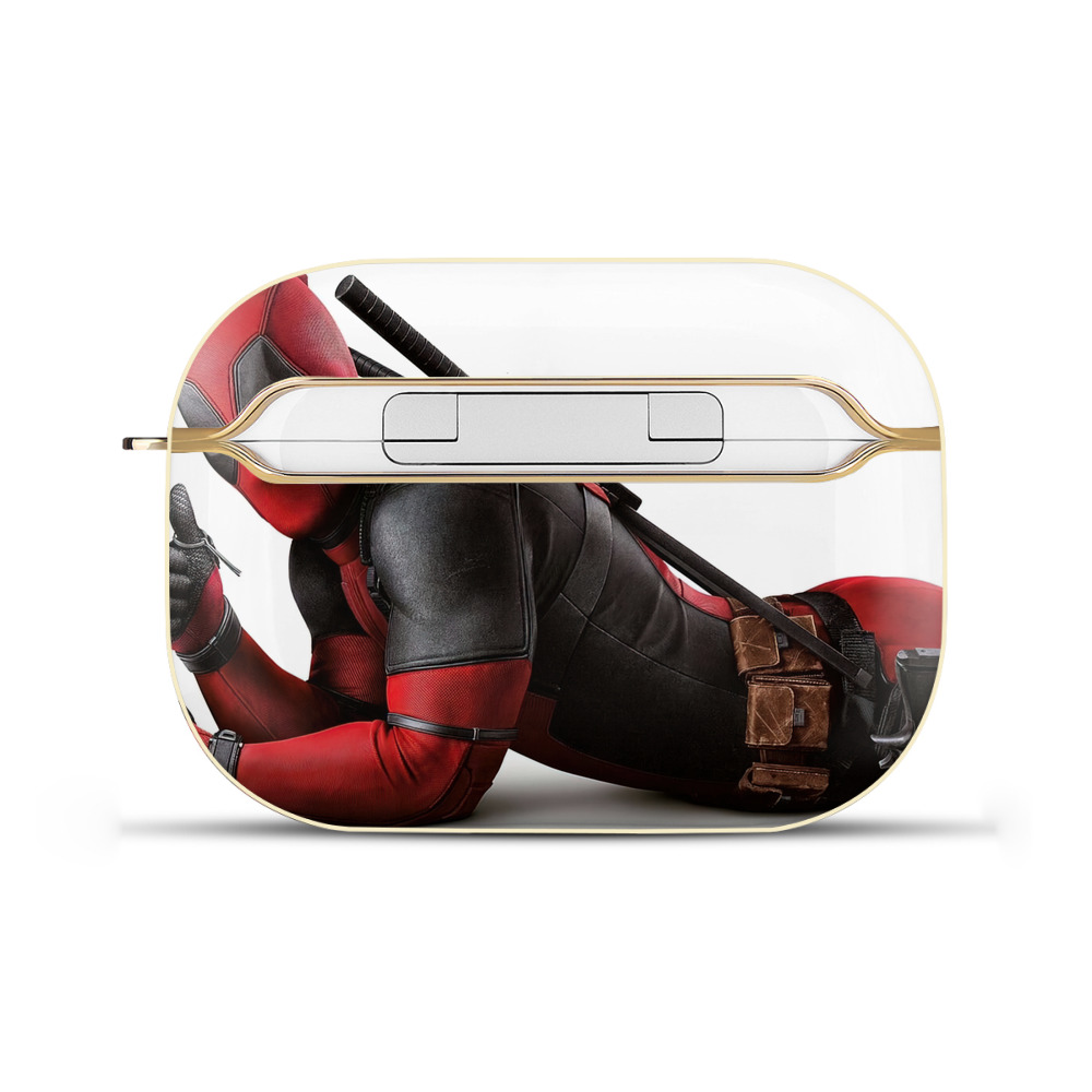 （画像用） Deadpool デッドプール 【AirPods Pro用】ハードシェル保護ケース｜耐衝撃・防指紋・カラビナ付き商品仕様