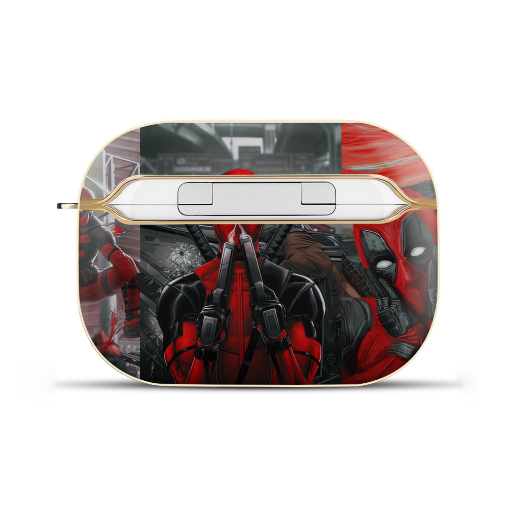 （画像用） Deadpool デッドプール 【AirPods Pro用】ハードシェル保護ケース｜耐衝撃・防指紋・カラビナ付き商品仕様