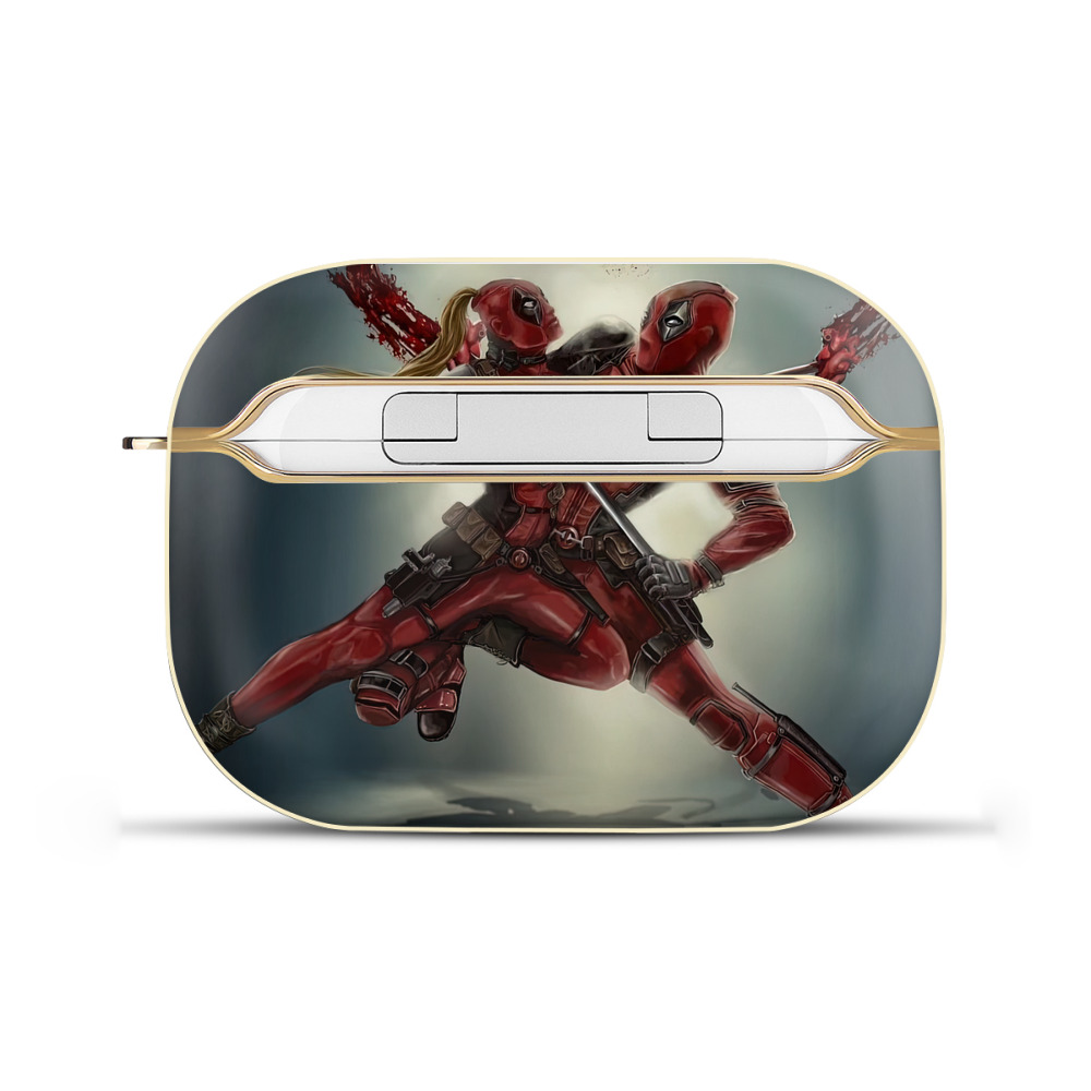 （画像用） Deadpool デッドプール 【AirPods Pro用】ハードシェル保護ケース｜耐衝撃・防指紋・カラビナ付き商品仕様