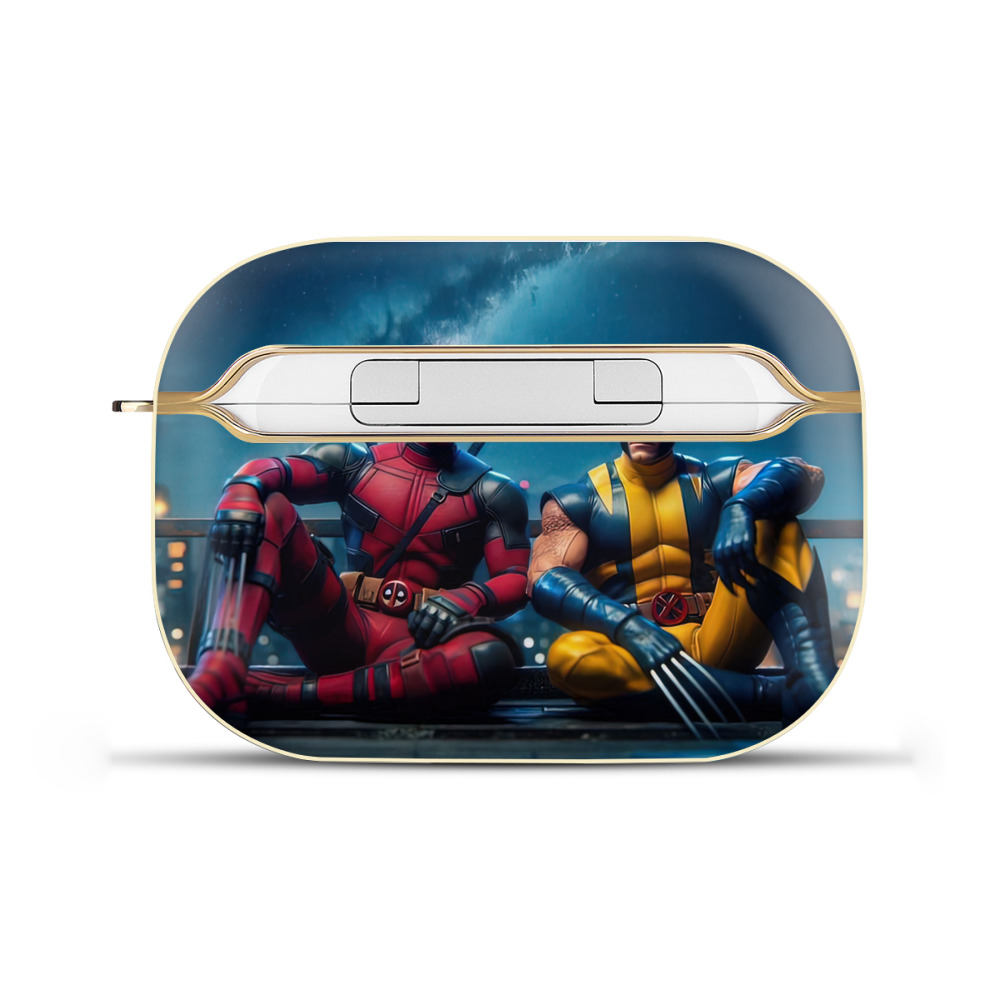 （画像用） Deadpool デッドプール 【AirPods Pro用】ハードシェル保護ケース｜耐衝撃・防指紋・カラビナ付き商品仕様