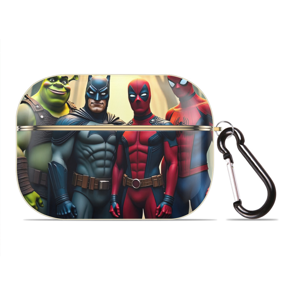 （画像用） Deadpool デッドプール 【AirPods Pro用】ハードシェル保護ケース｜耐衝撃・防指紋・カラビナ付き商品仕様