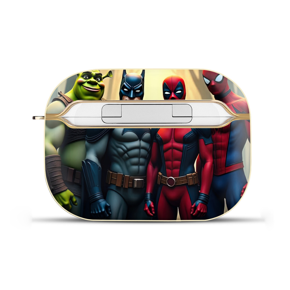 （画像用） Deadpool デッドプール 【AirPods Pro用】ハードシェル保護ケース｜耐衝撃・防指紋・カラビナ付き商品仕様