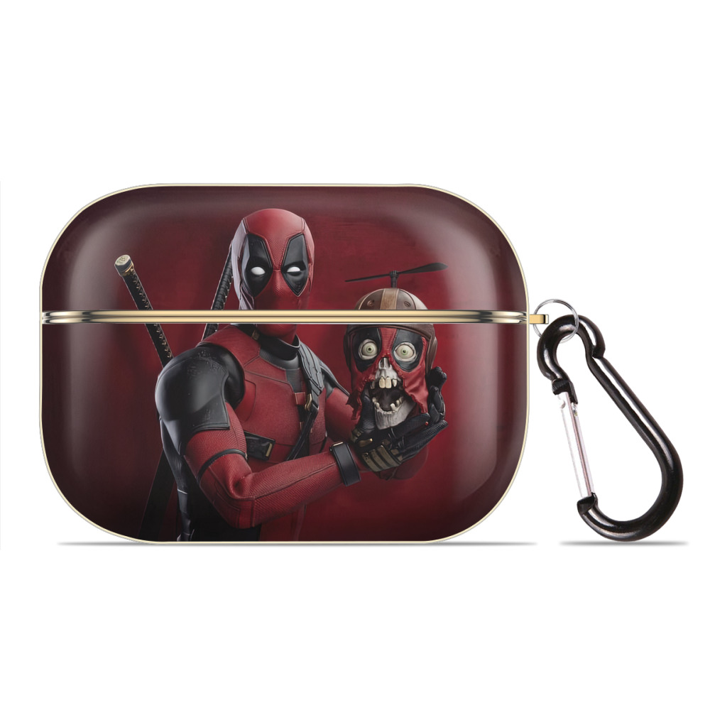 （画像用） Deadpool デッドプール 【AirPods Pro用】ハードシェル保護ケース｜耐衝撃・防指紋・カラビナ付き商品仕様