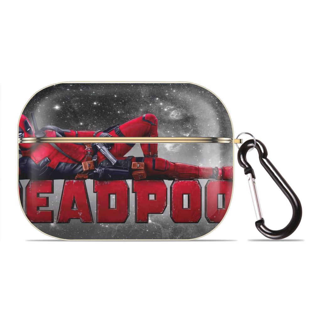 （画像用） Deadpool デッドプール 【AirPods Pro用】ハードシェル保護ケース｜耐衝撃・防指紋・カラビナ付き商品仕様