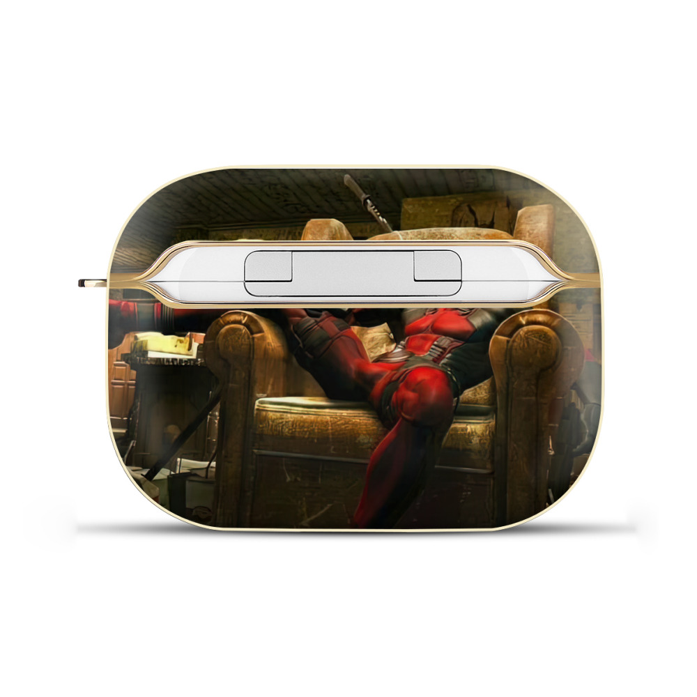 （画像用） Deadpool デッドプール 【AirPods Pro用】ハードシェル保護ケース｜耐衝撃・防指紋・カラビナ付き商品仕様