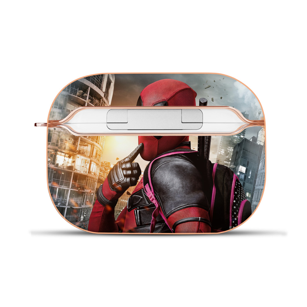（画像用） Deadpool デッドプール 【AirPods Pro用】ハードシェル保護ケース｜耐衝撃・防指紋・カラビナ付き商品仕様