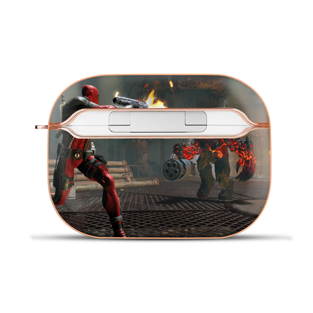 （画像用） Deadpool デッドプール 【AirPods Pro用】ハードシェル保護ケース｜耐衝撃・防指紋・カラビナ付き商品仕様