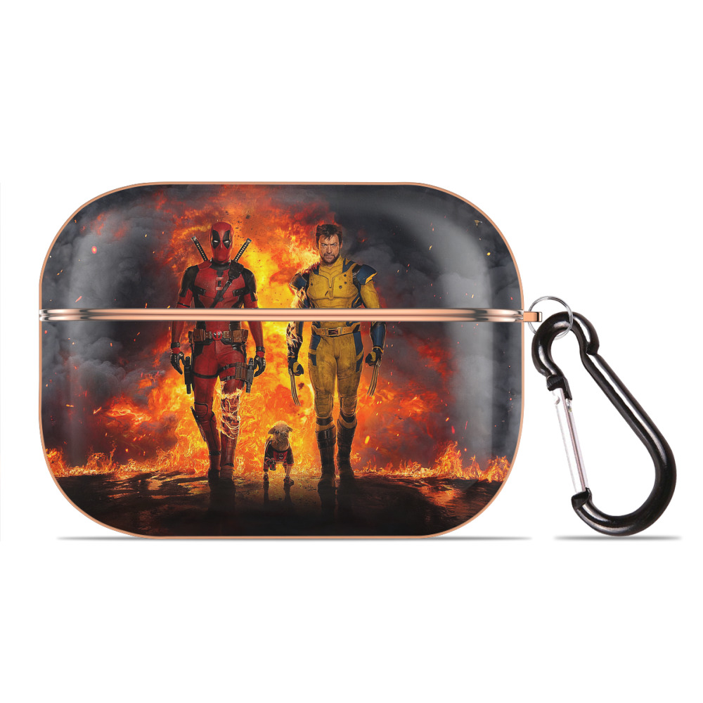 （画像用） Deadpool デッドプール 【AirPods Pro用】ハードシェル保護ケース｜耐衝撃・防指紋・カラビナ付き商品仕様