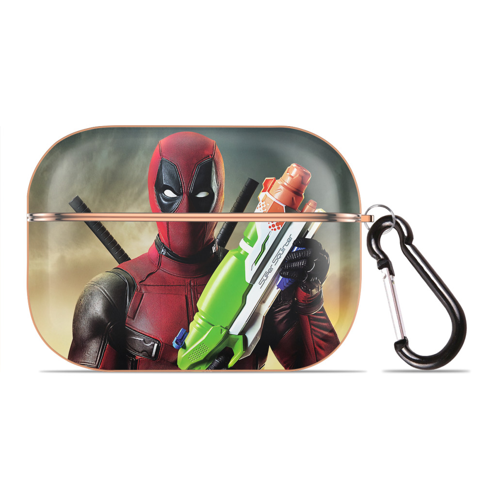 （画像用） Deadpool デッドプール 【AirPods Pro用】ハードシェル保護ケース｜耐衝撃・防指紋・カラビナ付き商品仕様