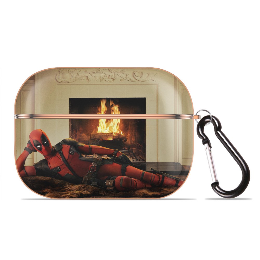 （画像用） Deadpool デッドプール 【AirPods Pro用】ハードシェル保護ケース｜耐衝撃・防指紋・カラビナ付き商品仕様