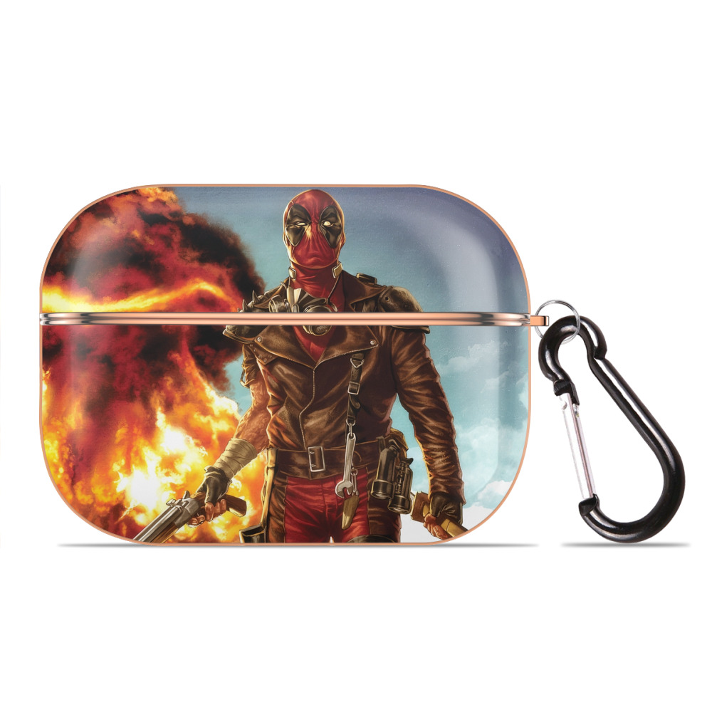 （画像用） Deadpool デッドプール 【AirPods Pro用】ハードシェル保護ケース｜耐衝撃・防指紋・カラビナ付き商品仕様
