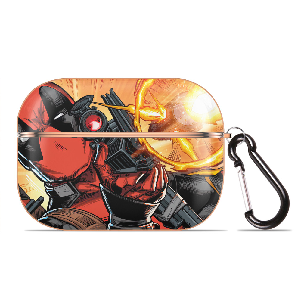（画像用） Deadpool デッドプール 【AirPods Pro用】ハードシェル保護ケース｜耐衝撃・防指紋・カラビナ付き商品仕様