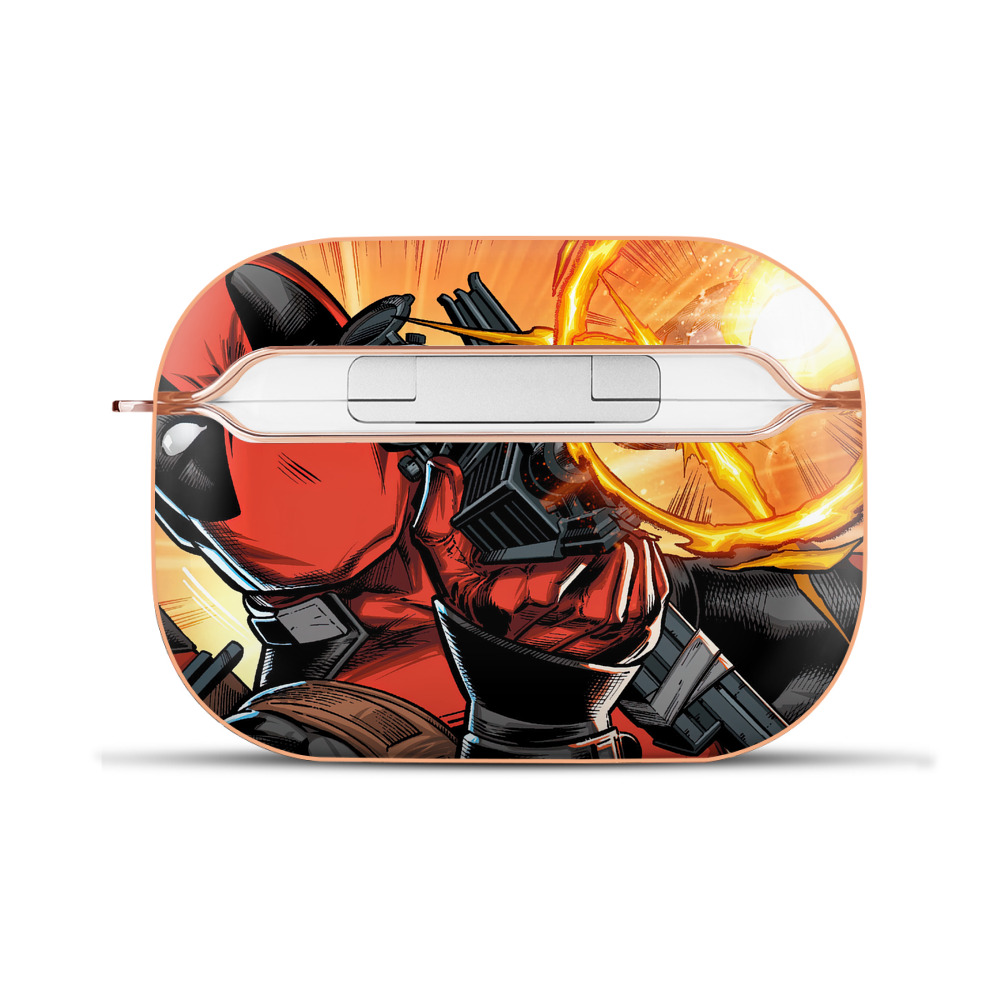 （画像用） Deadpool デッドプール 【AirPods Pro用】ハードシェル保護ケース｜耐衝撃・防指紋・カラビナ付き商品仕様