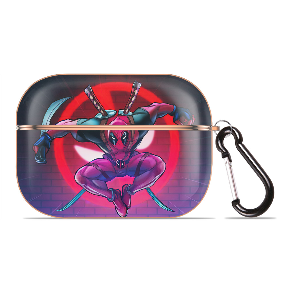 （画像用） Deadpool デッドプール 【AirPods Pro用】ハードシェル保護ケース｜耐衝撃・防指紋・カラビナ付き商品仕様