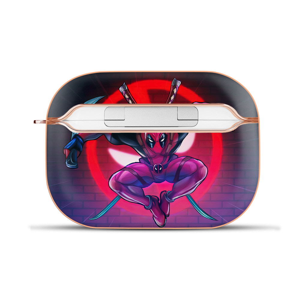 （画像用） Deadpool デッドプール 【AirPods Pro用】ハードシェル保護ケース｜耐衝撃・防指紋・カラビナ付き商品仕様