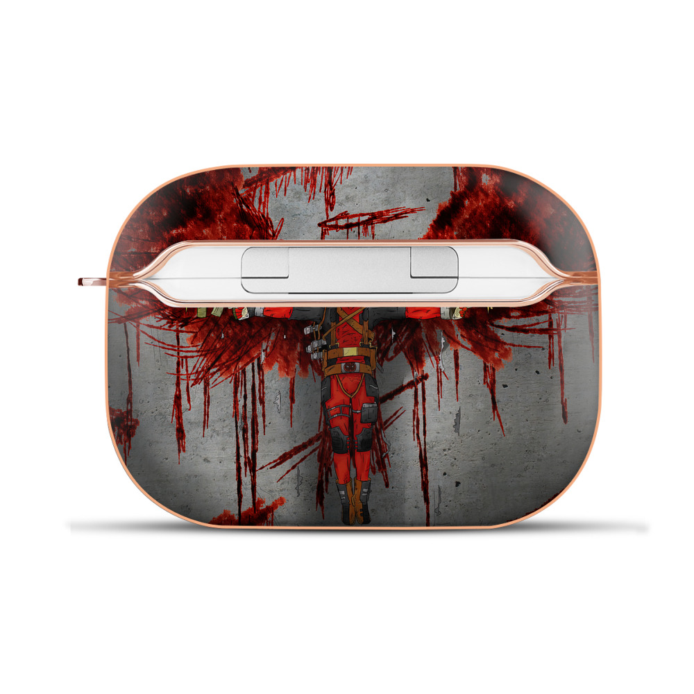 （画像用） Deadpool デッドプール 【AirPods Pro用】ハードシェル保護ケース｜耐衝撃・防指紋・カラビナ付き商品仕様