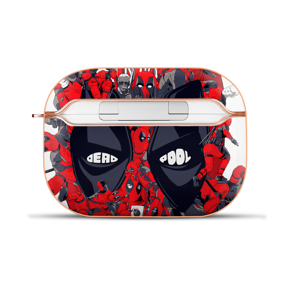 （画像用） Deadpool デッドプール 【AirPods Pro用】ハードシェル保護ケース｜耐衝撃・防指紋・カラビナ付き商品仕様