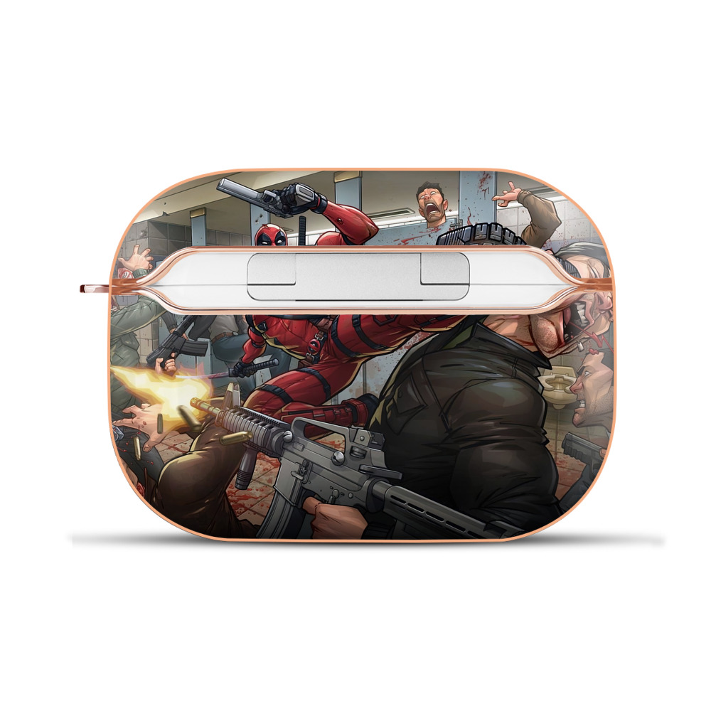 （画像用） Deadpool デッドプール 【AirPods Pro用】ハードシェル保護ケース｜耐衝撃・防指紋・カラビナ付き商品仕様