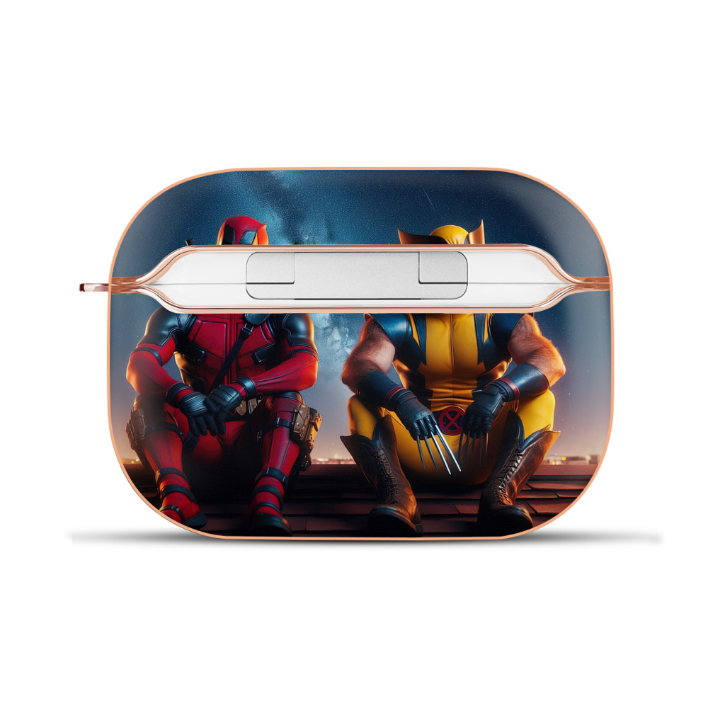 （画像用） Deadpool デッドプール 【AirPods Pro用】ハードシェル保護ケース｜耐衝撃・防指紋・カラビナ付き商品仕様