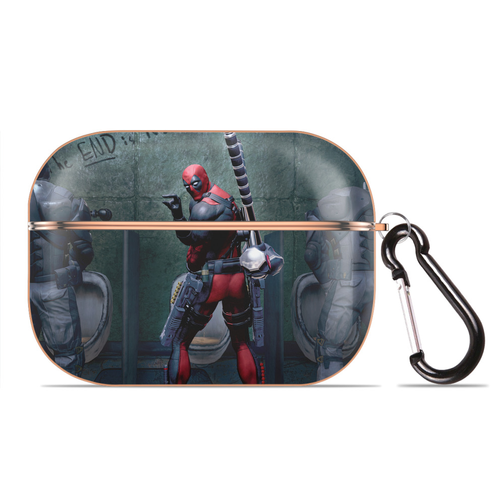 （画像用） Deadpool デッドプール 【AirPods Pro用】ハードシェル保護ケース｜耐衝撃・防指紋・カラビナ付き商品仕様