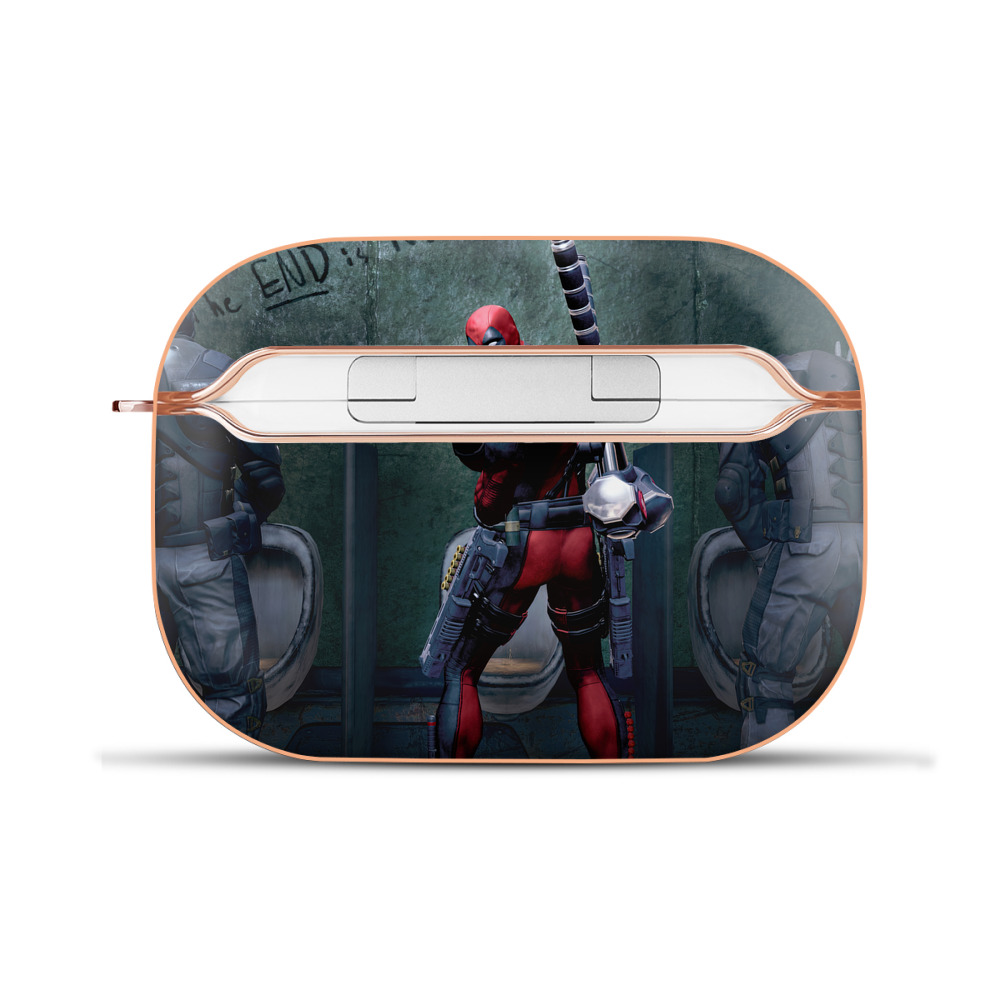 （画像用） Deadpool デッドプール 【AirPods Pro用】ハードシェル保護ケース｜耐衝撃・防指紋・カラビナ付き商品仕様