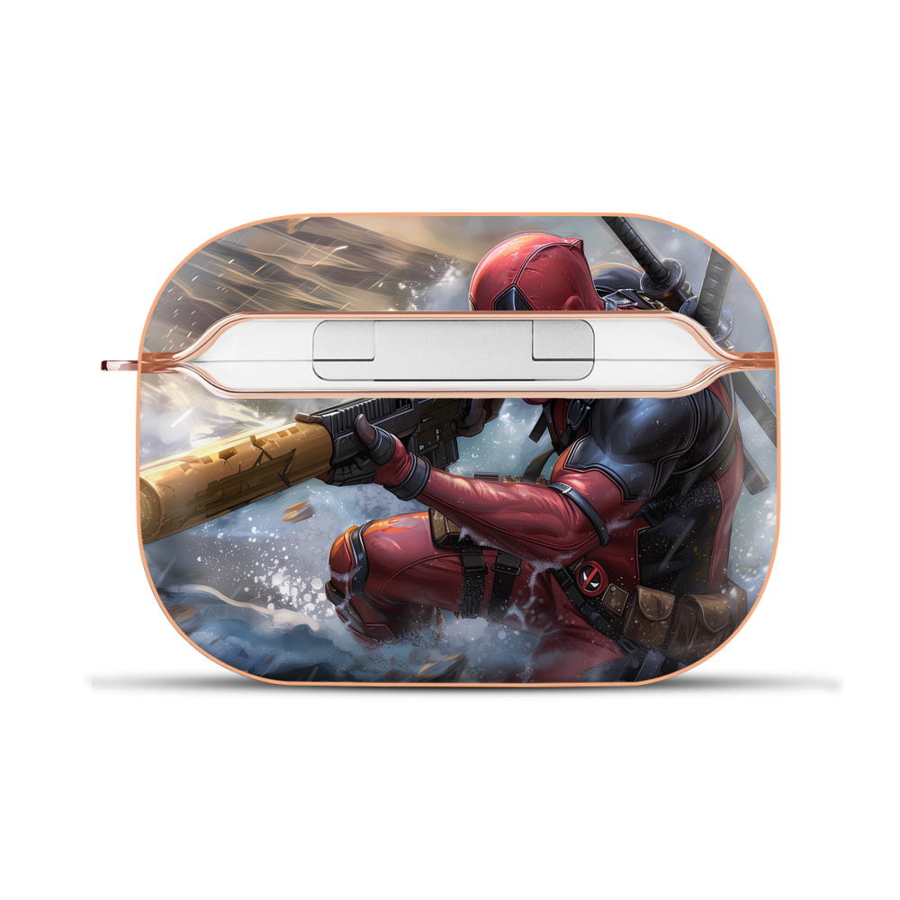 （画像用） Deadpool デッドプール 【AirPods Pro用】ハードシェル保護ケース｜耐衝撃・防指紋・カラビナ付き商品仕様