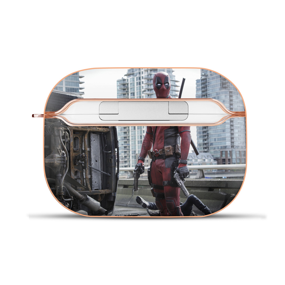 （画像用） Deadpool デッドプール 【AirPods Pro用】ハードシェル保護ケース｜耐衝撃・防指紋・カラビナ付き商品仕様