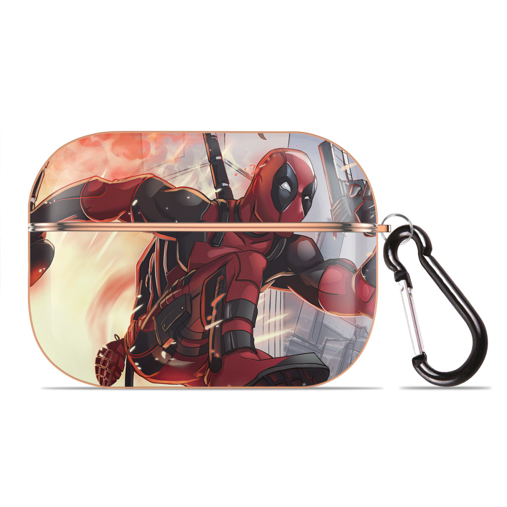 （画像用） Deadpool デッドプール 【AirPods Pro用】ハードシェル保護ケース｜耐衝撃・防指紋・カラビナ付き商品仕様