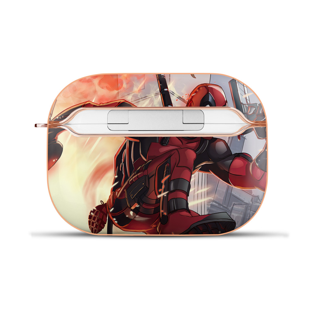 （画像用） Deadpool デッドプール 【AirPods Pro用】ハードシェル保護ケース｜耐衝撃・防指紋・カラビナ付き商品仕様
