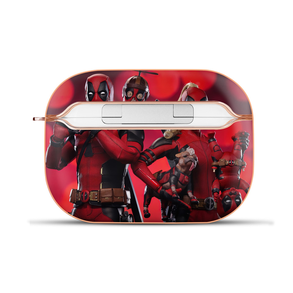 （画像用） Deadpool デッドプール 【AirPods Pro用】ハードシェル保護ケース｜耐衝撃・防指紋・カラビナ付き商品仕様