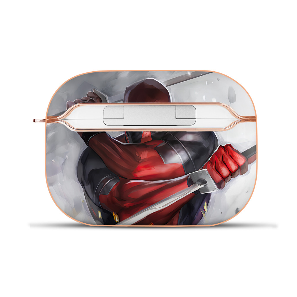 （画像用） Deadpool デッドプール 【AirPods Pro用】ハードシェル保護ケース｜耐衝撃・防指紋・カラビナ付き商品仕様