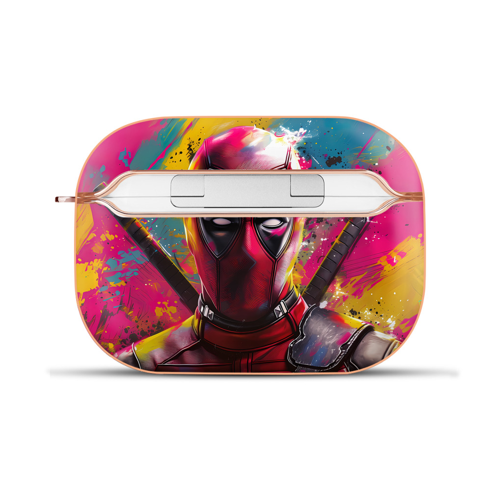 （画像用） Deadpool デッドプール 【AirPods Pro用】ハードシェル保護ケース｜耐衝撃・防指紋・カラビナ付き商品仕様