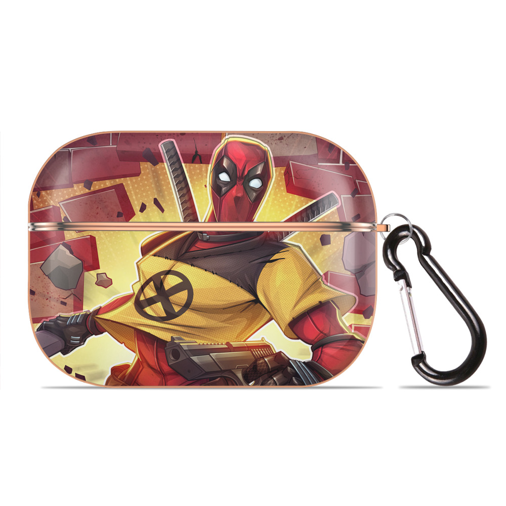 （画像用） Deadpool デッドプール 【AirPods Pro用】ハードシェル保護ケース｜耐衝撃・防指紋・カラビナ付き商品仕様