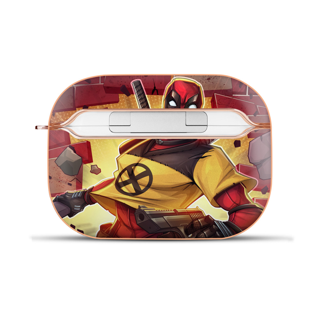 （画像用） Deadpool デッドプール 【AirPods Pro用】ハードシェル保護ケース｜耐衝撃・防指紋・カラビナ付き商品仕様