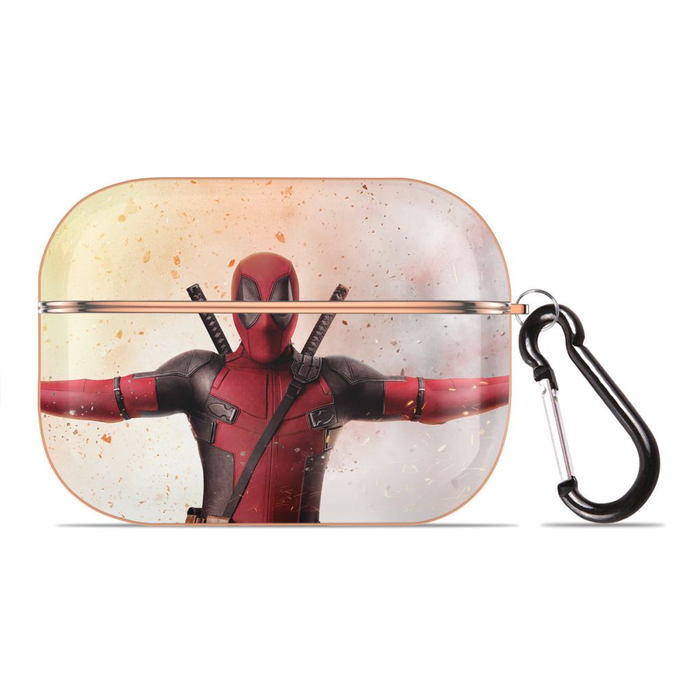 （画像用） Deadpool デッドプール 【AirPods Pro用】ハードシェル保護ケース｜耐衝撃・防指紋・カラビナ付き商品仕様