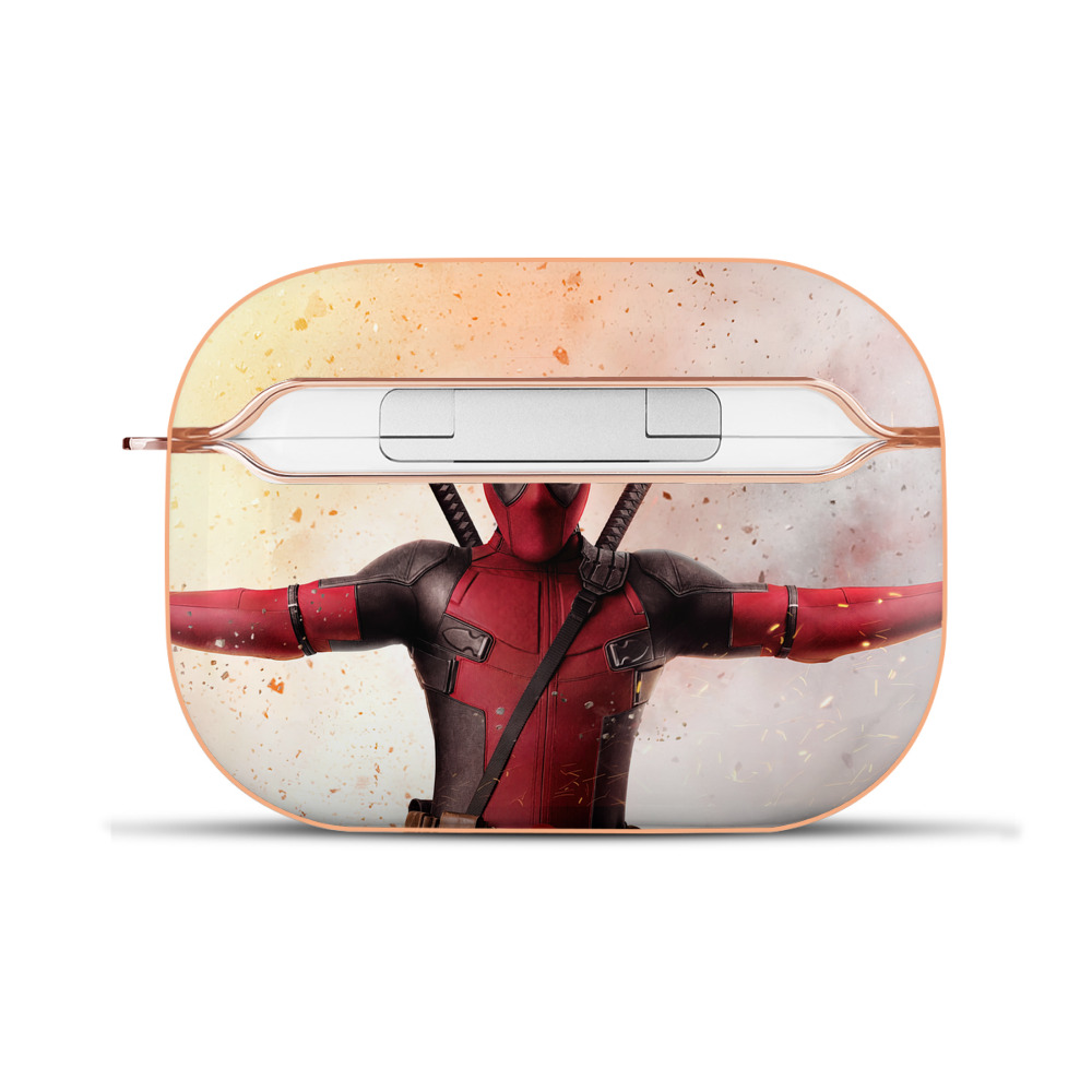 （画像用） Deadpool デッドプール 【AirPods Pro用】ハードシェル保護ケース｜耐衝撃・防指紋・カラビナ付き商品仕様